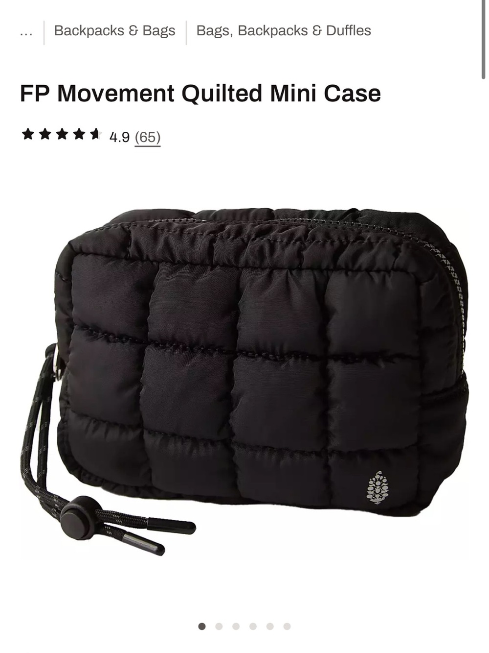 Free People Quilted Mini Pouch